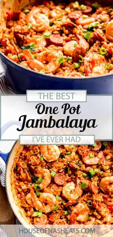 Shrimp And Andouille Sausage, Easy Jambalaya, Jambalaya Recipe Easy, Cajun Dishes, Chicken Shrimp, Jambalaya Recipe, Cajun Cooking, Louisiana Recipes, Gumbo Recipe