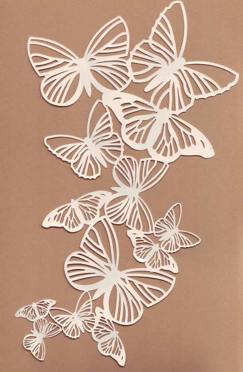 These ones look easier. Lace Butterfly, Silhouette Art Butterfly, Paper Cut, Stencil Art Butterfly, Stencil Of Butterfly, Large Butterfly Cricut, 3d Layered Butterfly Mandala Svg Free, Origami Lamp, Paper Cut Design