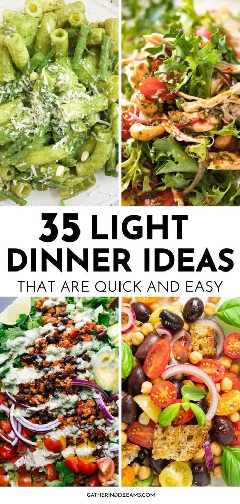 Easy Meals After Work, Friday Dinner Ideas Easy Healthy, Fast Healthy Weeknight Dinners, Bland Lunch Ideas, Easy Dinner Recipes Salads, Light And Delicious Dinners, Healthy Light Meals For Dinner, Refreshing Meals Dinners, Easy Healthy Light Dinner