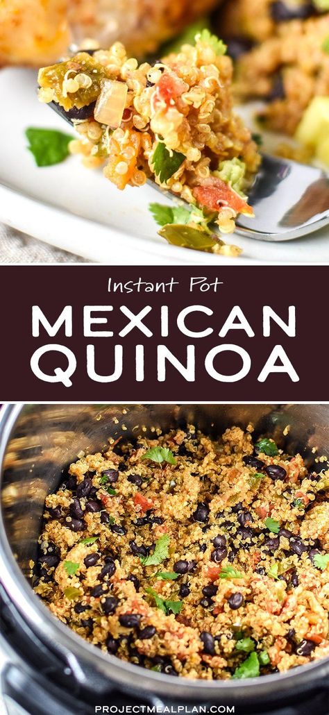 Instant Pot Quinoa Recipes, Burrito Filling, Instant Pot Mexican, Instant Pot Quinoa, Mexican Quinoa, Quinoa Recipe, Sides Recipes, Instapot Recipes, Instant Pot Pressure Cooker