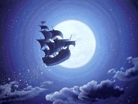 Peter Pans, Peter Pan Art, The Jolly Roger, Peter Pan Nursery, Foto Disney, Peter Pan Disney, 동화 삽화, Images Disney, Ship Drawing