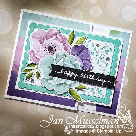 Rose Diy Paper, Flower With Paper, Happy Birthday Jan, Hues Of Happiness, Happiness Abounds, Rose Diy, Birthday Card Craft, Birthday Gift Cards, Fun Folds