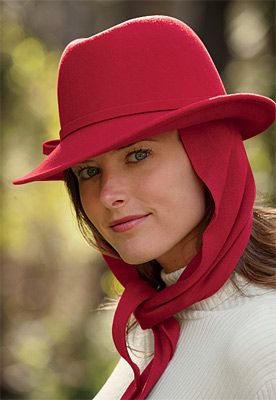 Hat With Scarf Attached, Types Of Hats For Women, Hat With Scarf, Ladies Dress Hats, Chanel Hat, Aviator Hat, Hat Wool, Felt Fedora, Women's Headwear