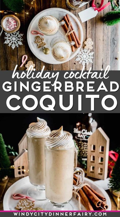 Coquito Drink, Eggnog Dessert, Coquito Recipe, Christmas Eggnog, Homemade Alcohol, Happy Drink, Boozy Desserts, Festive Cocktails, Holiday Cocktail