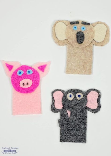 Felt Finger Puppet Patterns, Nativity Finger Puppets, Nursery Rhymes Activities, Finger Puppet Patterns, Felt Puppets, Puppets For Kids, Puppets Diy, Animal Templates, Felt Finger Puppets