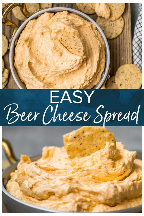 This easy beer cheese dip comes together quickly with just a handful of ingredients. A perfect appetizer dip to serve a crowd that is full of flavor. Beer Cheese Spread, Easy Beer Cheese Dip, Easy Beer Cheese, Beer Cheese Dip Recipe, Beer Dip, Cheese Spread Recipes, Cheese Dip Recipe, Homemade Dips, Beer Cheese Dip