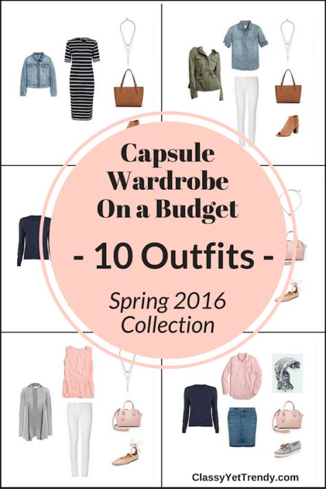 Create A Capsule Wardrobe On a Budget: 10 Spring Outfits Outfits On A Budget, Create Capsule Wardrobe, Create A Capsule Wardrobe, Mode Ab 50, Wardrobe Checklist, French Minimalist, Classy Yet Trendy, Minimalist Summer, Spring Capsule