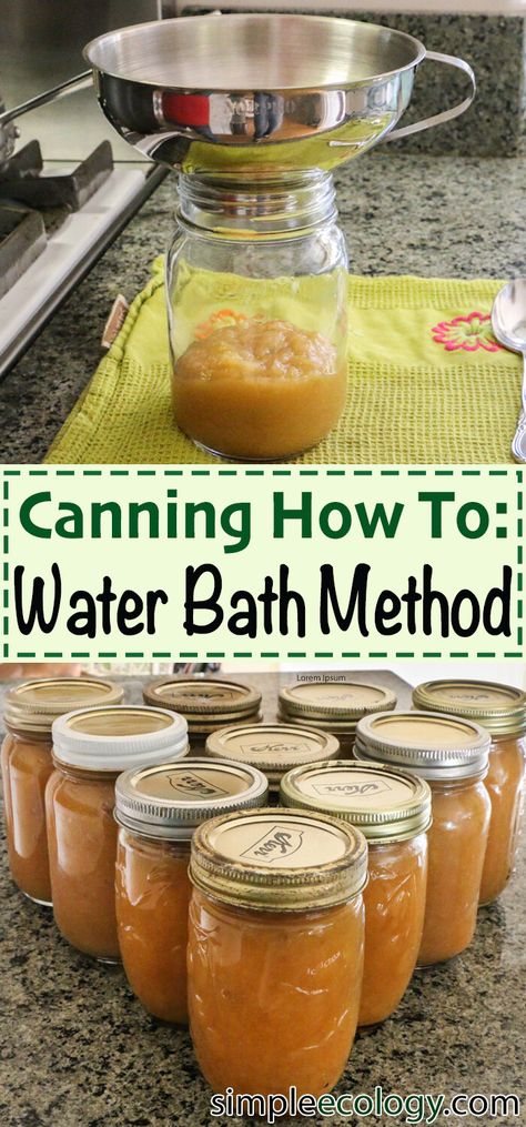 Canning Times Water Bath, How To Can Without A Water Bath, Simple Canning For Beginners, How To Can Apple Sauce, Canning Apple Sauce Water Bath, Canning Sauces Water Bath, Canning Jam For Beginners, Canning Homemade Applesauce, Water Bath Applesauce