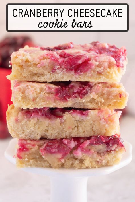 Cheesecake Cookie Bars, Cheesecake Cookie, Cranberry Cheesecake, Winter Baking, Leftover Cranberry Sauce, Cranberry Sauce Recipe, Cranberry Bread, Cranberry Cheese, White Chocolate Chip Cookies