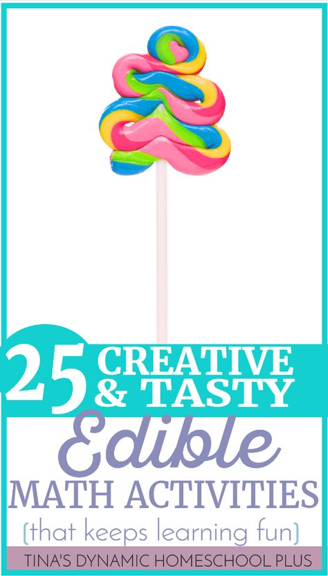 25 Creative and Tasty Edible Math Activities that Keeps Learning Fun. Bring math to life with these fun and edible hands-on ways to learn.  via @tinashomeschool Homeschool Science Experiments, Homeschool Math Curriculum, Learn Math, Homeschool Projects, Homeschool Crafts, Homeschool Kids, Math Time, Homeschool Learning, Math Projects