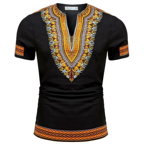 2018 Summer Autumn Mens African Clothing Dashiki Clothes Knitting Stitching Batik Printing Short Sleeve Tops Man T shirt African Dashiki Shirt, Dashiki Outfit, Royal Enfield Accessories, Dashiki Fashion, African Print Shirt, Dashiki Shirt, Dashiki Dress, African Clothing For Men, African Print Dresses