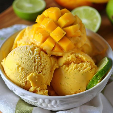 🥭🥥 Coconut Mango Ice Cream: Cool off with this tropical homemade ice cream. No churn required! #TropicalTreat Coconut Mango Ice Cream Ingredients: Mango, pureed (2 cups (300g)) Coconut milk (1 can (400ml)) Sugar (1/2 cup (100g)) Lime juice (1 tbsp (15ml)) Instructions: Mix all ingredients until smooth. Freeze until set, stirring occasionally. 🍦 Dive into this creamy, tropical delight tonight! #MangoIceCreamMagic Homemade Ice Cream No Churn, Ice Cream No Churn, Mango Ice Cream, Instagram Recipes, Twisted Recipes, Ice Cream Ingredients, Trending Recipes, Homemade Ice, Homemade Ice Cream