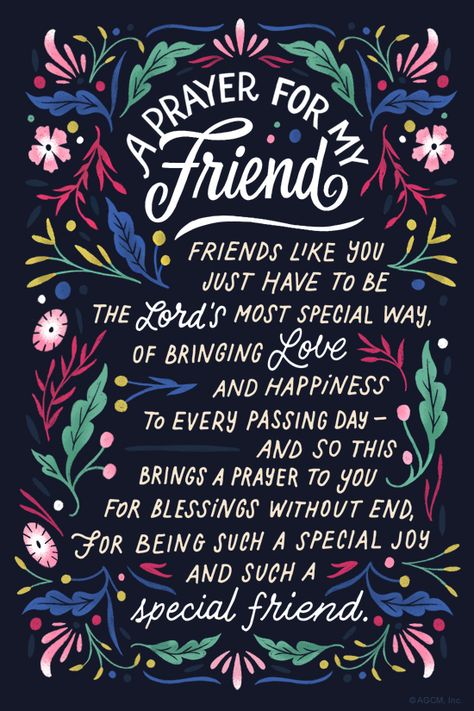 "A Prayer for My Friend" | Friendship eCard | Blue Mountain eCards Prayer For Friends, Thank You Quotes For Friends, Prayer For Friendship, Prayer For My Friend, Happy Birthday Prayer, Prayer For A Friend, Special Friendship Quotes, Birthday Prayer, Special Friend Quotes