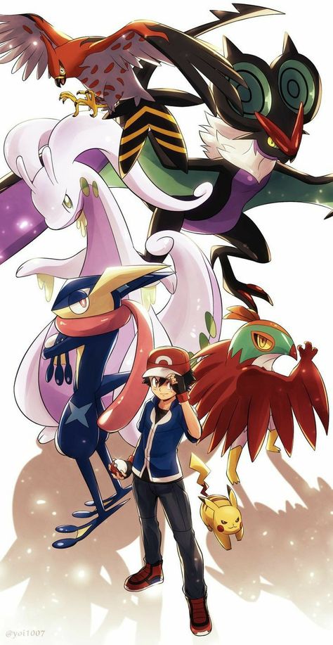 Pokemon Wallpaper for Mobile Phone (Ash's Kalos Team) Ash Kalos Team, Greninja Wallpaper, Ash Kalos, Pokemon Amv, Every Pokemon, Ash Pokemon Team, Wallpaper Pokemon, Pokemon Ash And Misty, Pokemon Mix