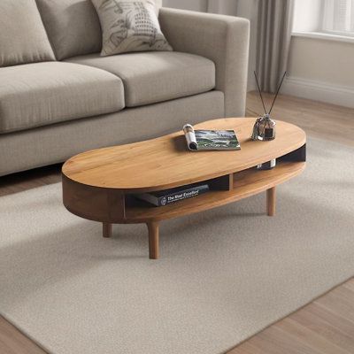 The overall selection of high-quality pure solid wood, the material is tough and stable, the texture is natural and beautiful EXCEEB | EXCEEB Solid Wood Four Leg Coffee Table w / Storage 14.5 H x 47.2 W x 23.6 D in Wood in Brown | 23.6" L x 47.2" W x 14.5" H | Wayfair Unique Wooden Coffee Table, Wayfair Coffee Table, Aesthetic Center Table, Coffee Table With Books, Midcentury Modern Coffee Table, Wooden Center Table, Cool Coffee Table, Grey Wood Coffee Table, Minimalist Wood Furniture