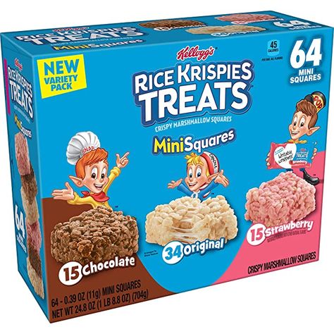 Rice Krispies Pops, Marshmallow Squares, Bulk Snacks, Easter Snacks, Rice Krispies Treats, Krispies Treats, Lunch Box Snacks, Snack Bars, Puffed Rice