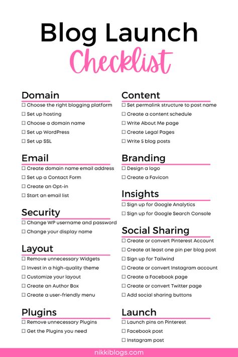 Blog Startup Checklist, How To Write An About Me Page For A Blog, Brand Launch Checklist, Blog Launch Checklist, Starting A Blog Checklist, Blog Vision Board, Blog About Me Page, Blogging Checklist, Blogging 2024