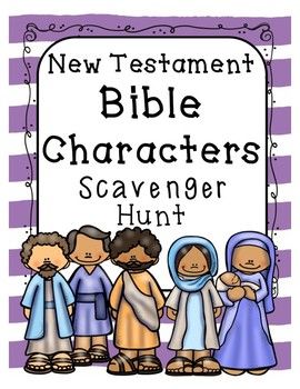 There are over 40 of the best known New Testament figures included in this Bible Scavenger Hunt.  It coordinates perfectly with any Bible study.  It is great for Christian schools, homeschool, Sunday school and Vacation Bible school. Students will gain important practice in looking up scriptures in the Bible. This set of worksheets is great for classroom centers, working with a partner or independently. Each page should take about 15 minutes or less.This product includes 5 student worksheets, an Bible Lessons For Kids Children Ministry, Bible Scavenger Hunt, Jesus Parables, Christian Classroom, Bible Trivia, Preschool Bible Lessons, Kids Sunday School Lessons, Bible Teaching, New Testament Bible