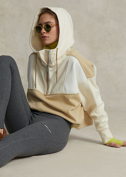 Colour-Blocked Anorak Zip Hoodie Ralph Lauren Half Zip, Mesh Hoodie, Sports Wear Women, Hoodie For Women, Women Ralph Lauren, Style Sportif, Sports Hoodies, Sport Style, Couture Tops