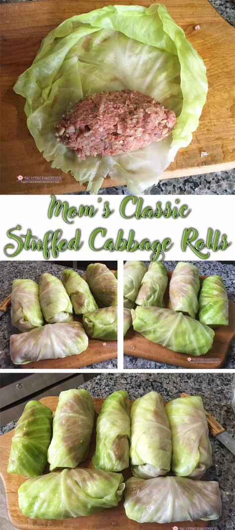 Stuffed Cabbage Rolls, Cabbage Rolls Recipe, Stuffed Cabbage, Pudding Desserts, Cabbage Rolls, Cabbage Recipes, Beef Dishes, Veggie Dishes, Comfort Foods