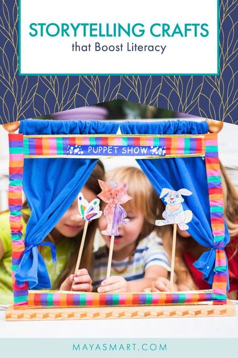 Family Projects For Preschool Crafts, Story Telling Through Art, Storytelling Ideas For Kids, Storytelling Activities For Kids, Story Telling Ideas, Story Telling For Kids, Storytelling For Kids, Abc Games For Toddlers, Kids Scavenger Hunt