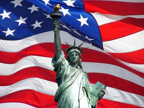 Statue Of Liberty New York, Liberty Statue, Patriotic Pictures, Liberty New York, Lion Wallpaper, I Love America, Consciousness Art, The Statue Of Liberty, Flag Art