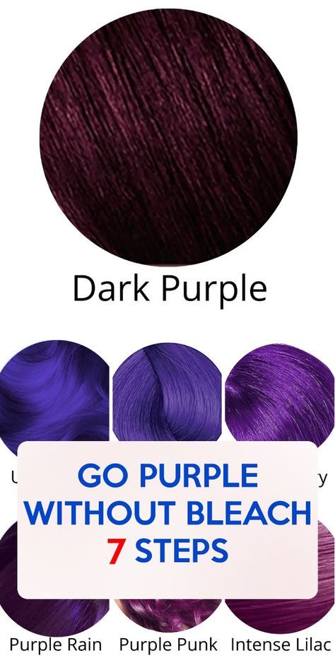 Get ready to unleash your creativity! Learn how to dye dark hair purple without using bleach in this easy, step-by-step guide. Discover a vibrant new you! How To Dye Dark Hair Without Bleach, Purple Hair Without Bleach, Dye Dark Hair Without Bleach, Purple Without Bleach, Purple Hair Without Bleaching, Dark Hair Purple, Dye Dark Hair, Permanent Purple Hair Dye, Best Purple Hair Dye