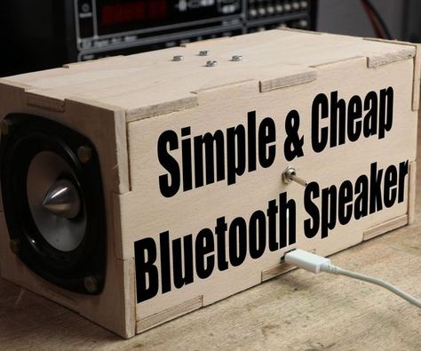 Bluetooth Speakers Diy, Diy Boombox, Cheap Speakers, Diy Bluetooth Speaker, Esp8266 Arduino, Speaker Projects, Diy Tech, Diy Speakers, Speaker Box