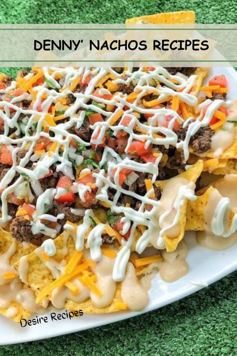 Elevate your dinner party or Thanksgiving celebration with Denny’s Nachos Recipe. These loaded nachos are a crowd-pleaser, featuring crispy tortilla chips smothered in melted cheese, savory ground beef, and a medley of toppings. Turn your gathering into a fiesta with this delicious and shareable appetizer. 🧀🌮 #NachosParty #DinnerPartyDelight #ThanksgivingRecipe Dennys Nachos Recipe, Loaded Nachos Recipe, Best Nacho Recipe, Loaded Nachos, Nachos Recipe, Thanksgiving Celebration, Yummy Appetizers, Restaurant Recipes, Copycat Recipes