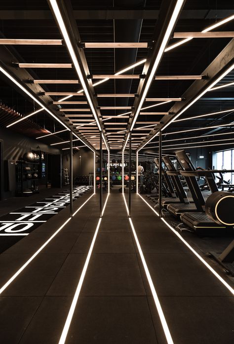 Ruang Gym, Mini Gym At Home, Gym Architecture, La Mecca, Modern Gym, Gym Lighting, Dream Gym, Gym Design Interior, Luxury Gym