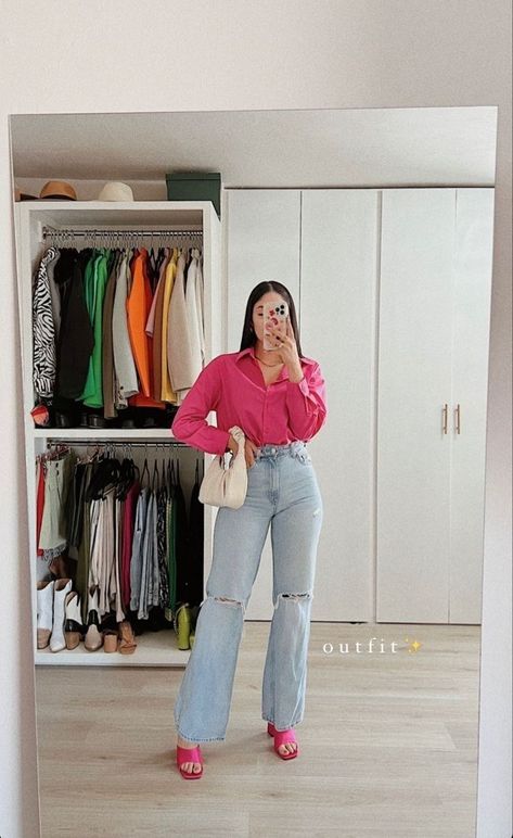 Outfit Con Huaraches, Classy Everyday Outfits Summer Casual, Outfits Fucsia, Casual College Outfits, Casual Outfit Inspiration, Casual Day Outfits, Classy Casual Outfits, Casual Chic Outfit, Simple Trendy Outfits