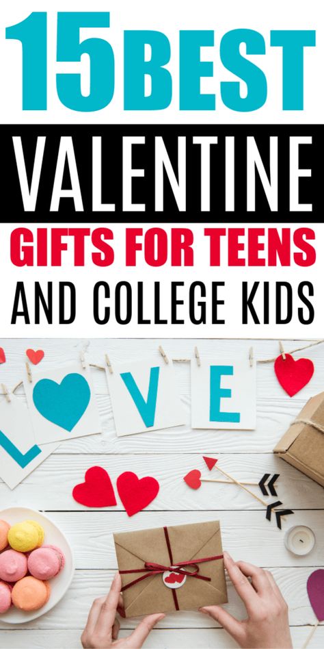 15 of the best valentines gift ideas for your teens and college kids. These Valentines gifts for teens and college kids will remind them how much you love and miss them. #valentinesday #valentinesgifts #giftideas #teens #collegekids Valentines Gifts For Teens, Gifts For College Boys, Teen Valentine Gifts, Valentines Day Care Package, Valentine Gift For Daughter, Valentine Gifts For Boys, Student Valentines, Valentines Bricolage, College Girl Gifts