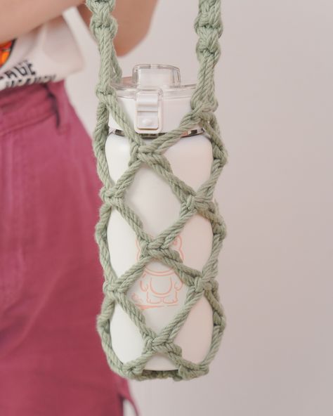 Join our growing community of macrame enthusiasts! Our wall hanging kit is a great way to connect with others who share your passion for DIY. 💐 Check out more at https://beandaikon.etsy.com/listing/1484751612 or contact us directly! #HandmadeWithLove #DIY #MacrameCrafts #artisanmade #macramedecor #bohemiandecor #artisanalpresents #homestyling #supportlocalmakers #bohostyle #homedecorideas #bohoinspo #MacrameBeginnner #BirthdayGift #BottleHolder #MakeItYourself #handcraftedmacrame #MakeYourO... Macrame Wine Glass Holder, Macrame Water Bottle Holder Diy, Macrame Water Bottle Holder, Macrame Bottle Holder, Macrame Water Bottle, Boho Inspo, Macrame Hanger, Water Bottle Holder, Wine Glass Holder