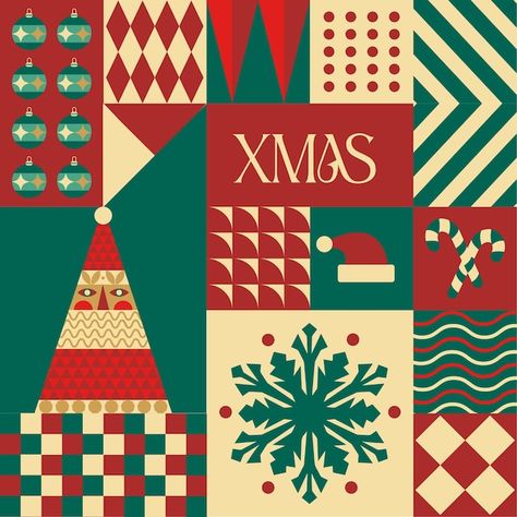 Christmas Branding Design, Christmas Design Poster, Happy New Year Retro, Christmas Design Graphic, Christmas Packaging Design, Christmas Pattern Background, Abstract White Background, Xmas Background, Christmas Magazine