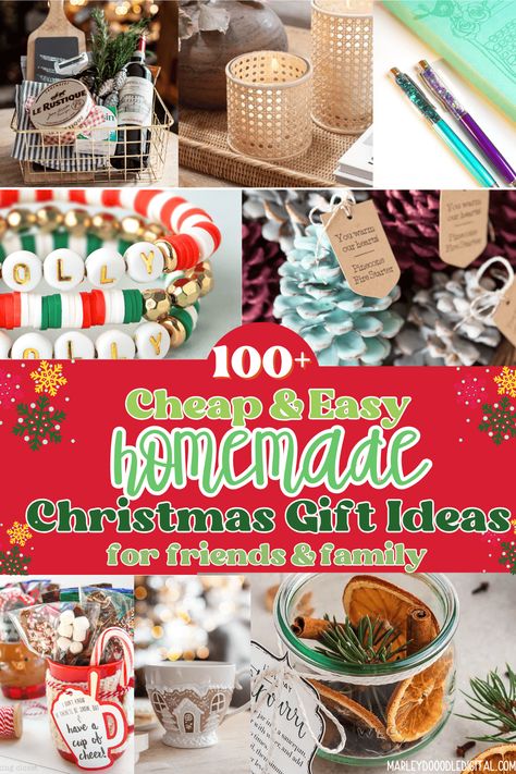 Discover 118 easy homemade DIY Christmas gifts that you can make at home! From handmade gifts to simple and cheap Christmas gift ideas, this list has something for everyone. Get inspired to create meaningful and personal gifts for your loved ones this holiday season with these easy DIY ideas! Handmade Bulk Gifts, Home Made Christmas Gifts For Family, Gifts From Kids For Christmas, Diy Gift For Students, Diy Simple Gifts, Homade Christmas Gifts Ideas Easy Diy, Christmas Gifts For Kids To Make, Homemade Christmas Gifts For Kids, Simple Homemade Gifts