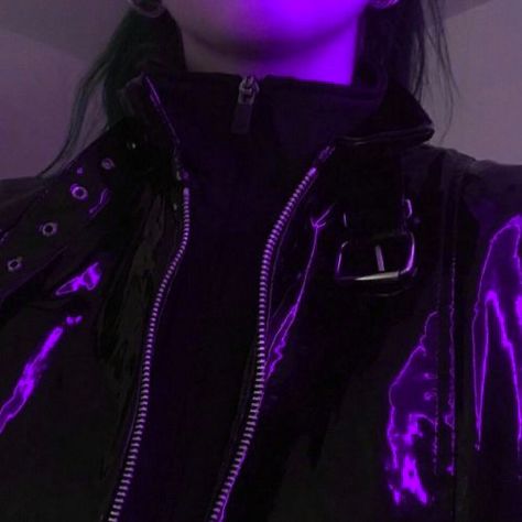 Purple Aesthetic Fashion, Light Purple Aesthetic, Leather Jacket Aesthetic, Jacket Aesthetic, Purple Leather Jacket, Purple Light, Purple Leather, Purple Aesthetic, Leather Jackets