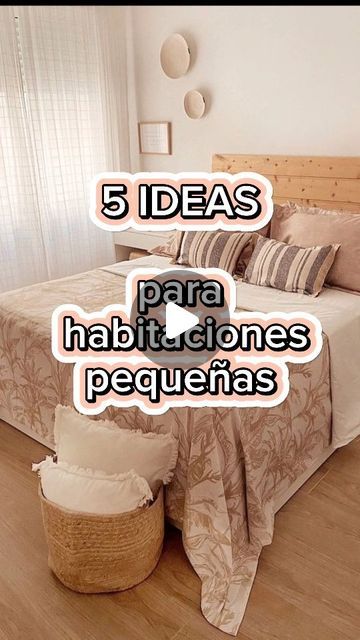 Yasmin Marchetti. CasaBonita - Decoración / DIY on Instagram: "Habitación pequeña? Te paso 5 ideas para aprovechar al máximo tu espacio y que sea mucho más bonita ♡
1️⃣ Cortinas: aunque la ventana sea pequeña, poné el barral casi hasta el techo y que la cortinas lleguen casi hasta el piso. Suma un +10 en amplitud 😎
2️⃣ Colores claros: en los muebles, en textiles, en detalles. Si no recargas visualmente tu cuarto se va a ver más lindo sin dudas.
3️⃣ Estantes flotantes: evitas el ruido visual de las ménsulas y unificas color. En este caso menos es más. 
4️⃣ Mesitas de luz sin patas; vienen muchísimos modelos, son prácticas, te hacen ahorrar espacio y mejoran la visual.
5️⃣ Aprovecha el espacio en altura para guardar cajas y liberar de objetos tu vista. Un habitación despejada se ve más lind Pinterest Room Decor Ideas, Ideas Para Cortinas, Ideas Para Decorar Cuartos Pequeños, Ideas Para Decorar Tu Cuarto, Pinterest Room Decor, Estantes Flotantes, Room Decor, Textiles, On Instagram