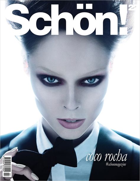 Coco Rocha for Schon September 2013 Fashion Magazine Design, Schon Magazine, Lara Dutta, Brandon Boyd, Cover Girl Makeup, Canadian Models, Anja Rubik, Violet Eyes, Fashion Magazine Cover