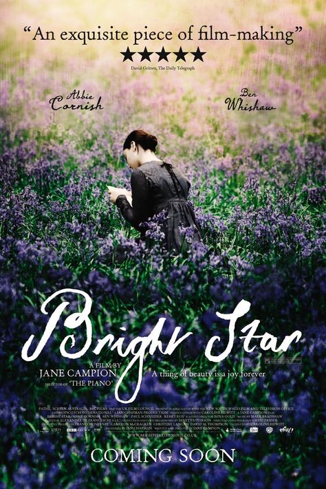 Bright Star Movie, Period Drama Movies, Indie Movie Posters, Ben Whishaw, Biography Movies, English Major, Movies Worth Watching, Period Movies, John Keats