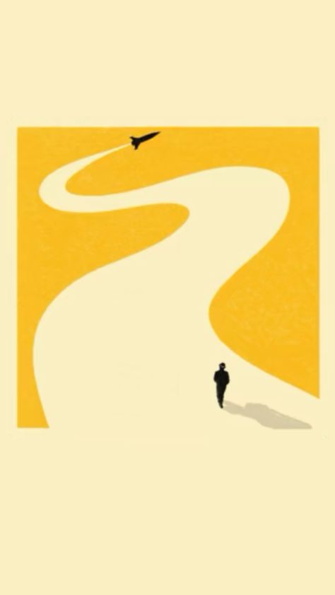 Roads Illustration, Sunset Illustration, Winding Road, Road, Quick Saves