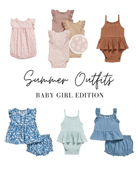 Baby Clothes // Summer Baby // Baby Girl // Summer Baby Girl // Girl Clothes // Baby Outfits // Summer Baby Outfits Summer Outfits For Baby Girl, Summer Baby Outfits, Girl Clothes Baby, 3 Month Old Baby, Old Outfits, Summer Baby Clothes, Summer Vacation Outfits, Summer Capsule Wardrobe