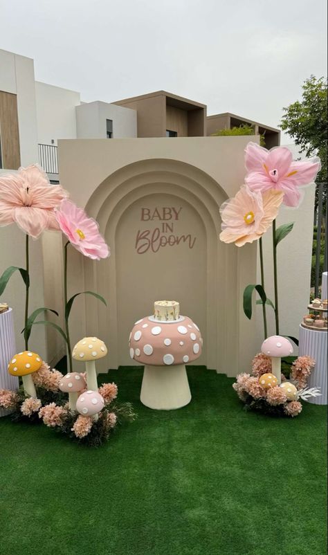 Fairy Themed Gender Reveal, Garden Gender Reveal Party Ideas, Fairy Garden Gender Reveal, Gender Reveal Party Themes Ideas, Baby Girl Baby Shower Ideas Spring, Fairy First Birthday Backdrop Ideas, Fairy Garden Theme Baby Shower Ideas, Baby Shower Easter Theme, Fairy Gender Reveal Ideas