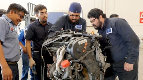 Discover how ATI's hands-on training and instruction from industry pros will give you the #skills you need to power up your #career.  #Education #training #Onlineclasses Automotive Technician, Transmission Repair, Vocational School, Trade School, Automotive Mechanic, School Technology, Driving School, Train Car, Career Education