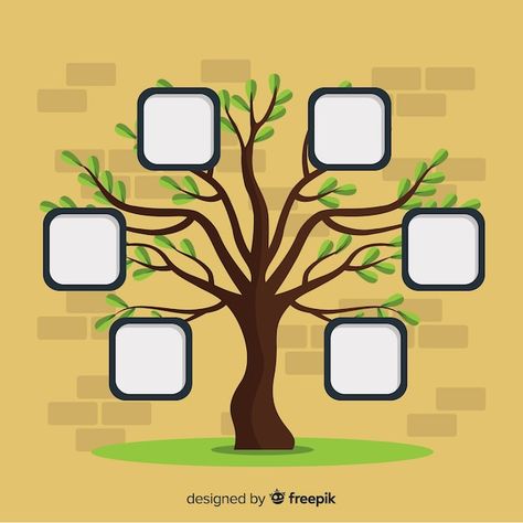 Vector photo frames on tree | Premium Vector #Freepik #vector Family Tree Drawing, Family Tree Photo Frame, Photo Frame Tree, Family Tree Photo, Family Tree Frame, Family Vector, Family Tree Template, Drawing Frames, Digital Wedding Invitations