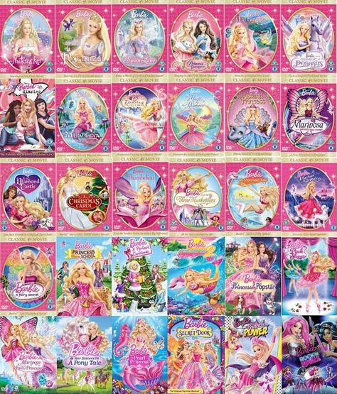 Barbie series Barbie Animated, Barbie Animation, Barbie Movies List, Movies To Watch List, Barbie Series, Barbie 12 Dancing Princesses, Movie To Watch List, Barbie Cartoon, Childhood Memories 2000