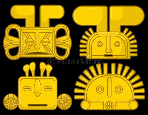 Outline Background, Inca Art, Colombian Culture, Colombian Art, Native American Symbols, Occult Art, Elementary Art Projects, Diy Canvas Art Painting, Indigenous Art