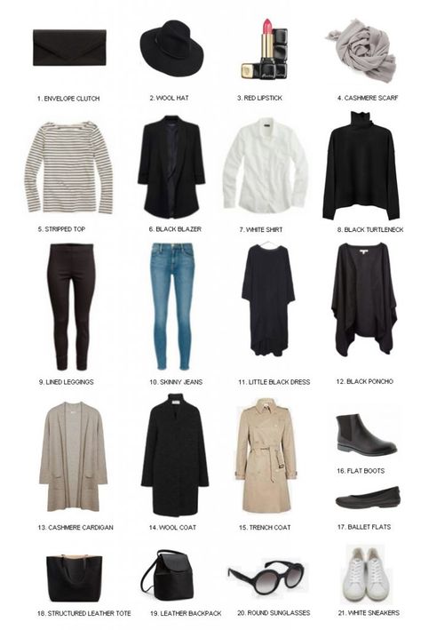 Paris Packing List, Wardrobe For Women, What To Wear In Paris, Paris In The Fall, Dress Like A Parisian, Paris Winter, Looks Jeans, Packing Guide, Quoi Porter