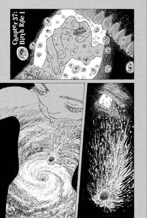 Manga panel from Children of the Sea/Ghost of the Sea (Japanese: 海獣の子供, Hepburn: Kaijū no Kodomo, lit. "marine mammal children") a Japanese manga series written and illustrated by Daisuke Igarashi. Daisuke Igarashi, Children Of The Sea, Comic Book Layout, Comic Layout, Japanese Manga, Manga Books, Japanese Manga Series, Manga Pages, Comic Panels