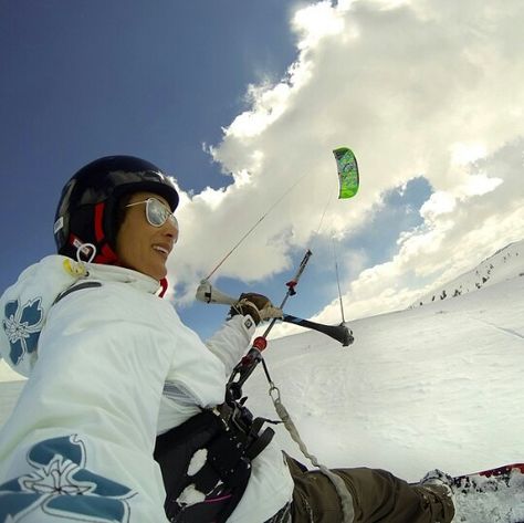 GoPro capturing SnowKite Gopro Photos, Photo Of The Day, Kite Surfing, I'm Happy, Im Happy, 404 Page Not Found, Gopro, Utah, Skiing