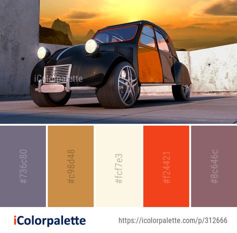 Color Palette Ideas from Car Motor Vehicle Image Vintage Car Color Palette, Car Color Palette, Movie Color Palette, Carros Vintage, Color Palette Ideas, Palette Ideas, Car Classic, City Car, Car Colors